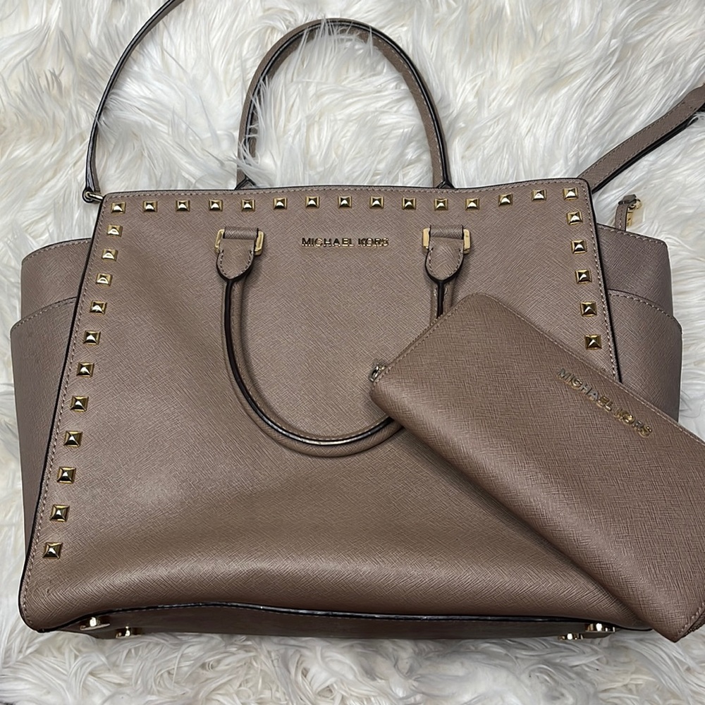 Studded Michael Kors Purse and Wallet